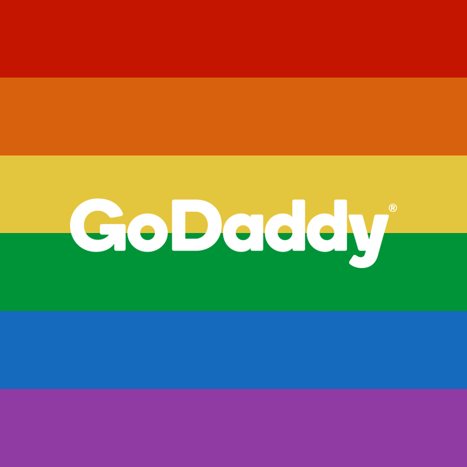 GoDaddy rainbow